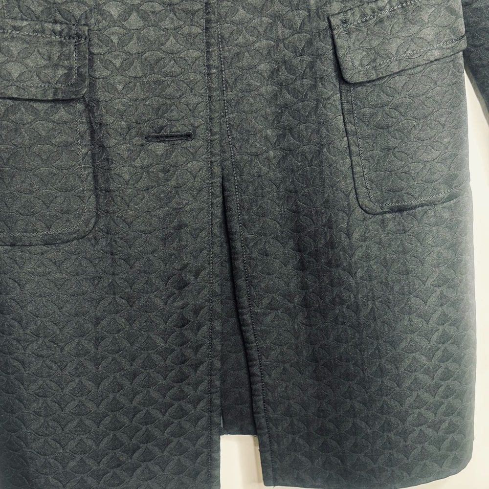 Max Studio Navy Patterned Blazer - image 8